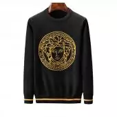 versace new collection crewneck sweatshirt gold medusa noir